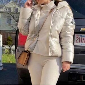 Calvin Klein Jacket with fur trim